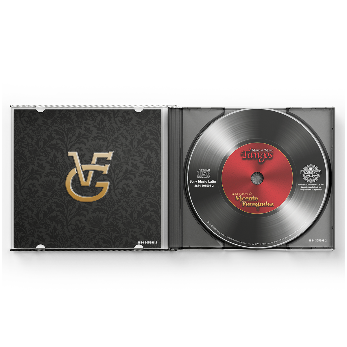 Vicente Fernández - Mano a Mano - Tangos a la Manera de Vicente Fernández CD