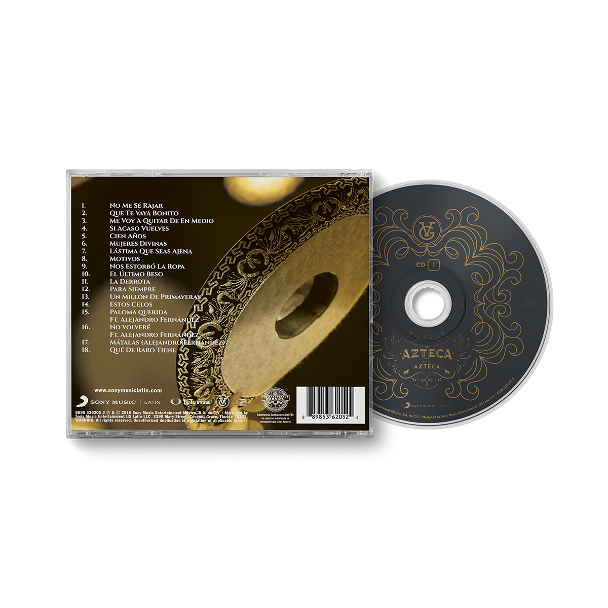 Vicente Fernández - Un Azteca en el Azteca, Vol. 1 CD