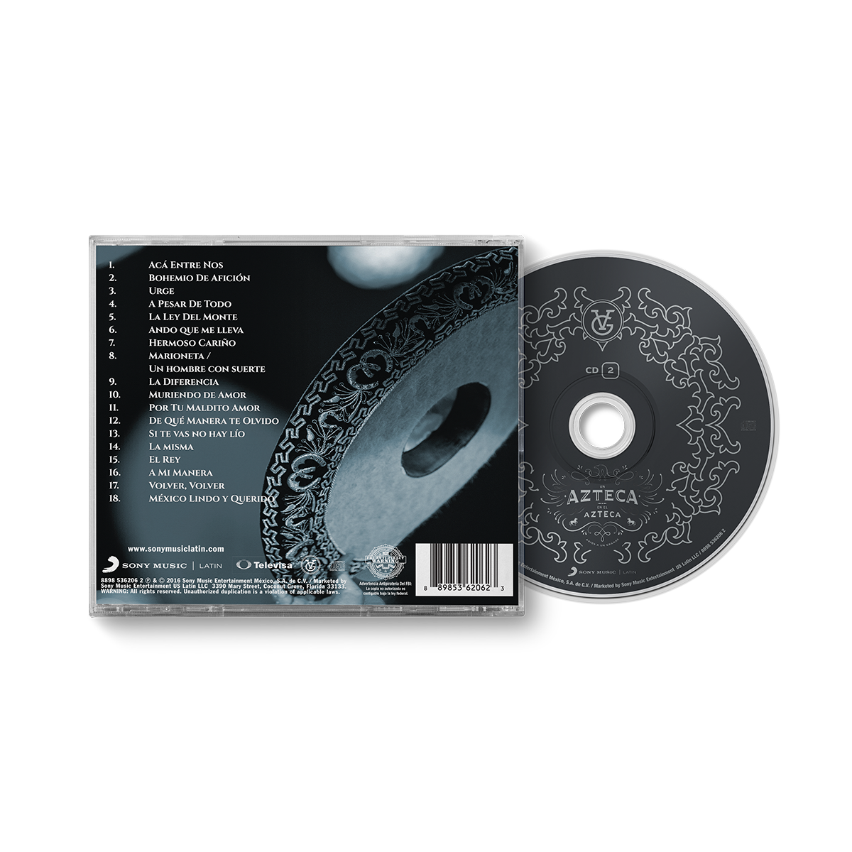 Vicente Fernández - Un Azteca en el Azteca, Vol. 2 CD